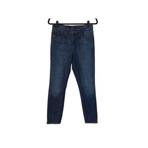 J Crew Womens Jeans Size 26 Medium Wash 9” High Rise Skinny Stretch Denim